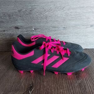 Adidas Goletto VI FG Youth Soccer Cleats Black Pink Unisex Boy Girl Size 6